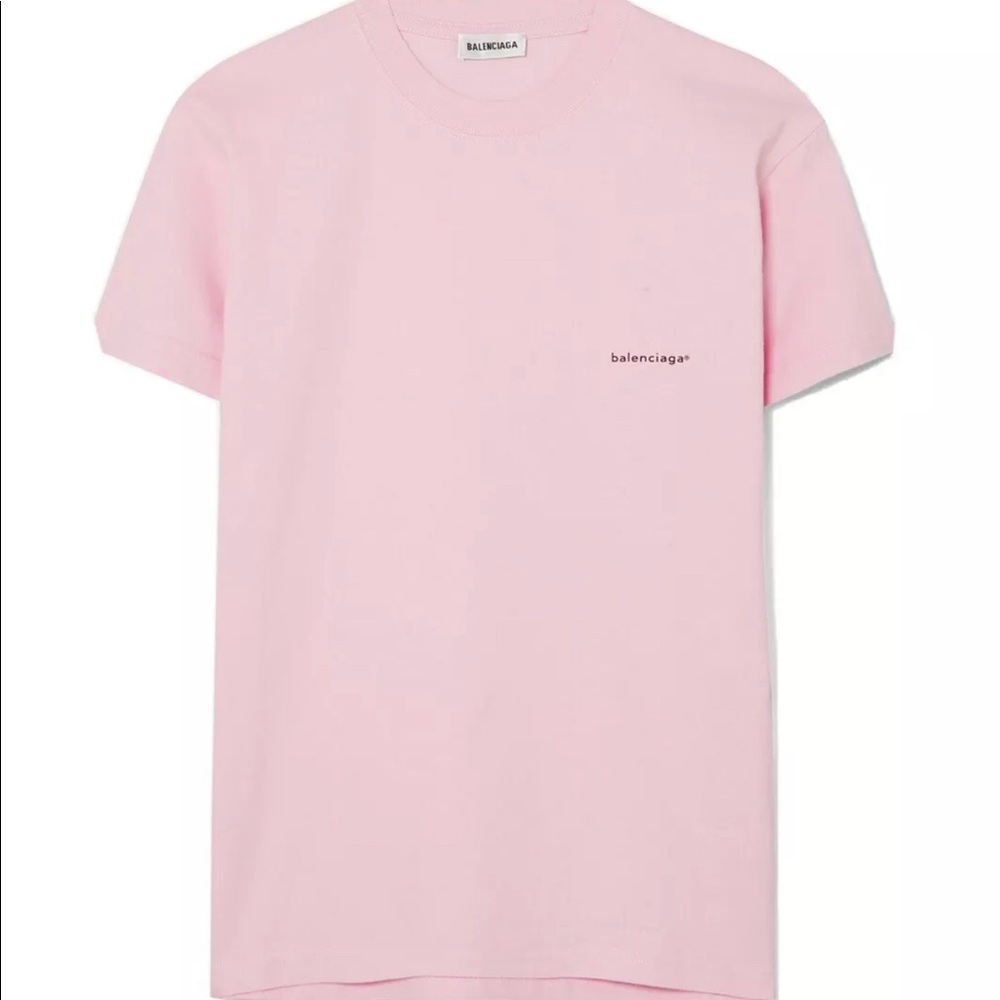Balenciaga pink t shirt